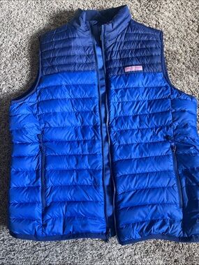 Vineyard Vines Men’s Royal Blue Puffer Vest